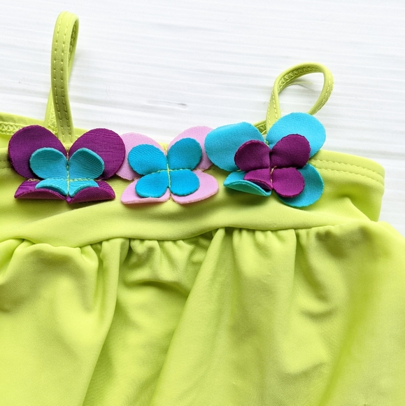 KOALA BABY neon green swimsuit 3-6 months - Picture 5 of 5